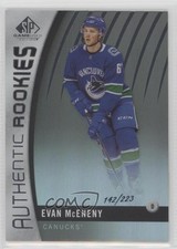 2017-18 SP Game Used Authentic Rookies Rainbow 142/223 Evan McEneny #122 4ty