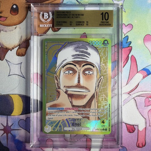 2023 ONE PIECE ENEL OP05098 ALT ART L AWAKENNING OF THE NEW ERA BGS 10