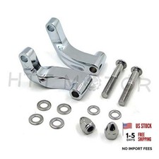 MT387-CD Mirrors Mount Adapter Compatible with Harley Heritage Flstc Chrome
