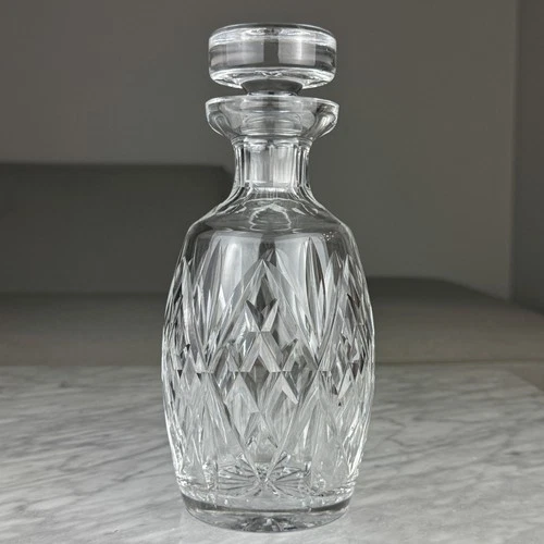 Vintage Waterford Ireland Crystal 9.5" DROGHEDA WHISKEY DECANTER W/STOPPER EUC
