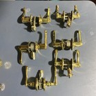Kwikset Lever Door lock Set Lot Of (6) Brass Finish-No Keys - Parts/ Repair — photo 1
