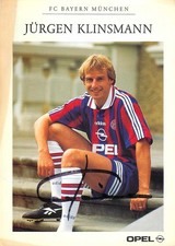 Autogramm Jürgen Klinsmann - Fussball FC Bayern - Autogrammkarte handsigniert