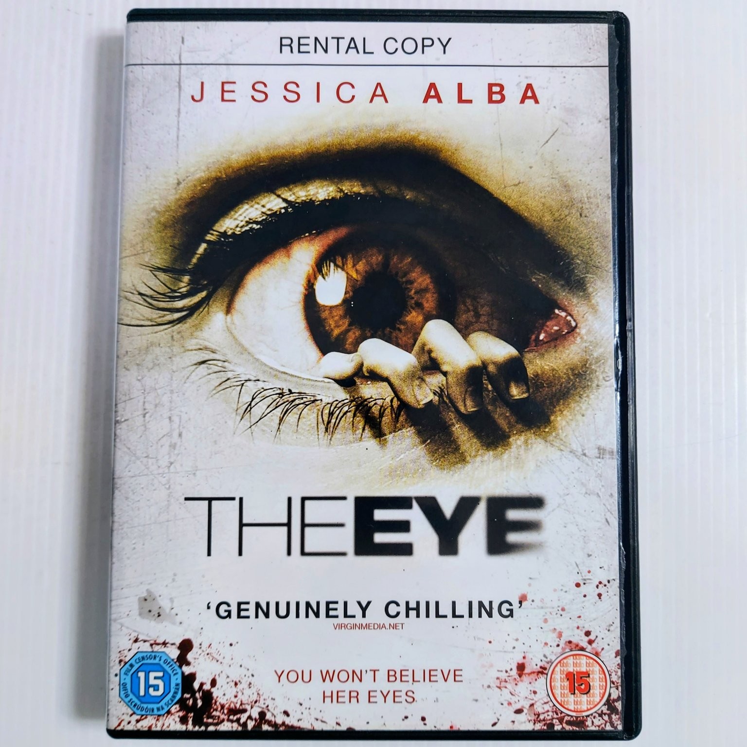 The Eye DVD 2008 Jessica Alba Supernatural Horror Thriller Rental Copy PAL