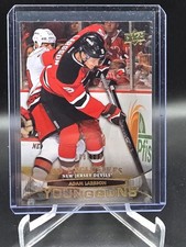 Adam Larsson Young Guns Exclusives / 100 2011-12 Upper Deck Rookie Card. rookie card picture