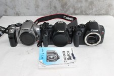 Lot of 3 Canon EOS DSLR Cameras - Broken - sold AS IS, For Parts and Repair