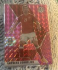 2021 Panini Mosaic UEFA Euro 2020 Andreas Cornelius #34 Pink Mosaic Prizm 15/25
