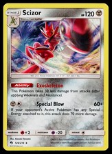 Scizor 126/214 Holo Rare Lost Thunder Pokemon