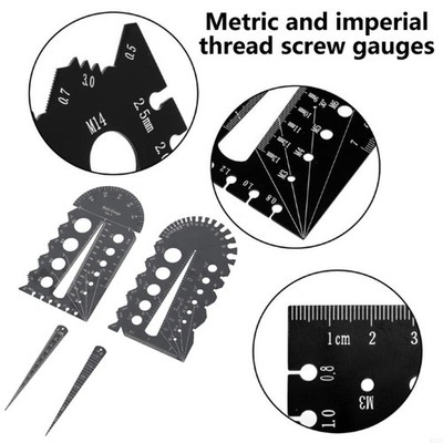 Comprehensive Thread Gauge For Metric And British Measurements In One Tool