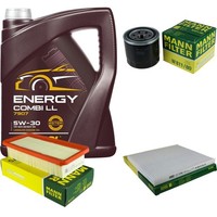 Mann Inspektionspaket 5L Mannol Energy 5W-30 FüR KIA Rio II 1.4 16V 1.6 Cvvt
