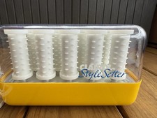 Clairol C-14 Style Setter Hairsetter Hot Rollers Vintage Yellow