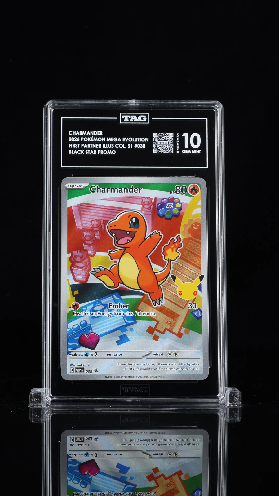 TAG 10 #038Pokémon Mega Evolution Black Star PromosCharmander | eBay