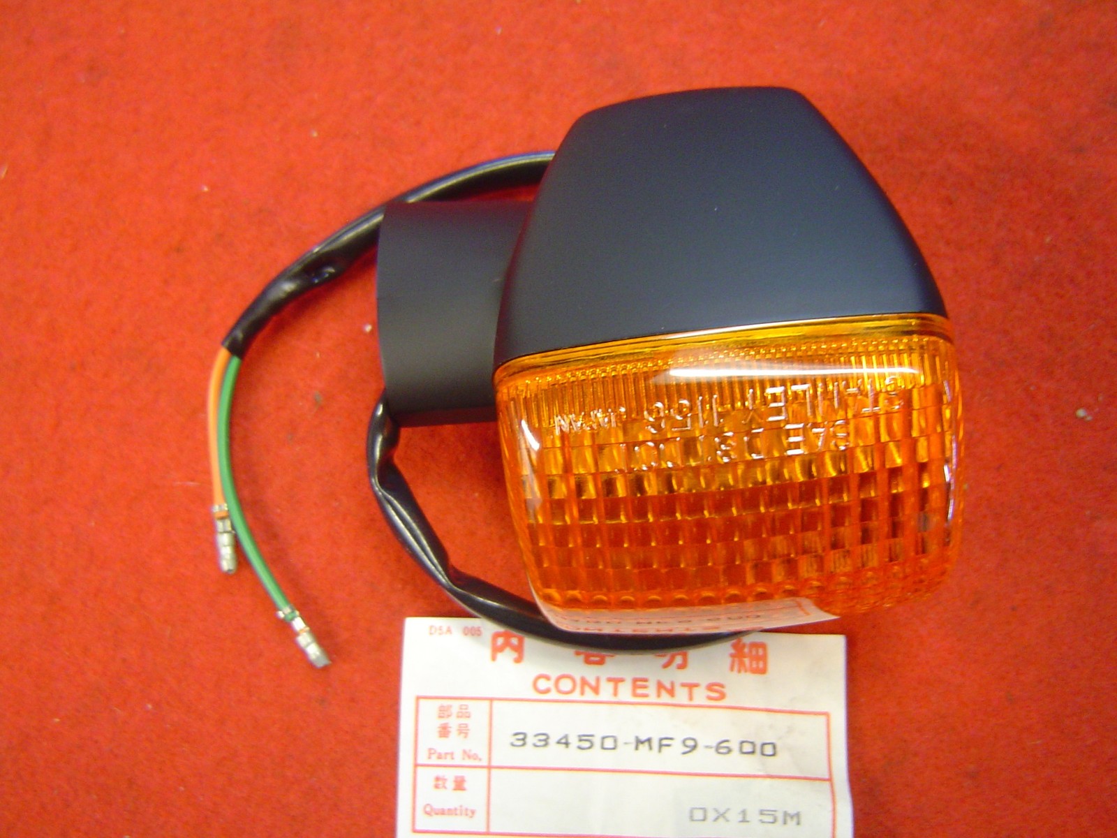 Clignotant AV gauche VT500ED feu indicateur de direction moto 33450-MF9-600