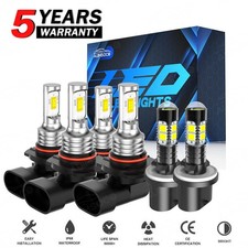 For Pontiac Aztek 2001-2005 LED Headlight HIGH Low Fog Light Bulbs Kit White 6x