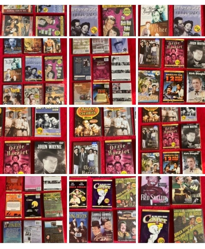 Lot JOHN WAYNE HERCULES COWBOY FRED ANDY GRIFFITH BLACK & WHITE OLD OOP DVD