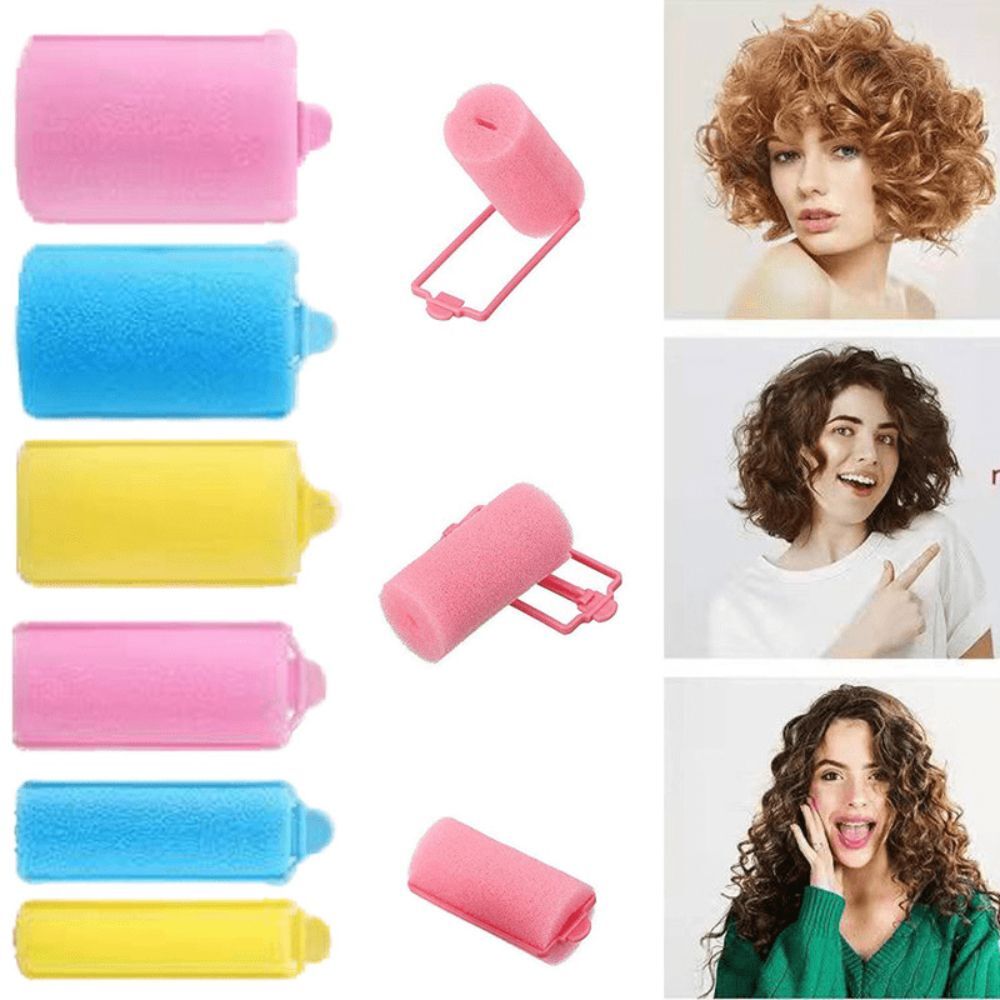 Random Color Styling Tools Hair Curlers Sponge Foam Cushion Hair Rollers