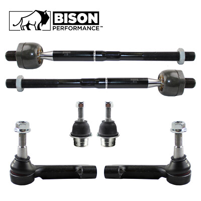 Bison Performance 6pc Front Tie Rod End & Lower Ball Joint Kit For Ford Lincoln