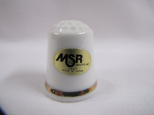 Honeymoon Tobacco Vintage Thimble Porcelain Ad Thimble 1982 - Picture 5 of 8