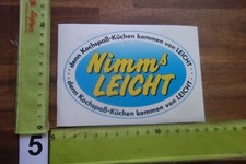 Alter Aufkleber Möbel Küchen Küchenzeile LEICHT