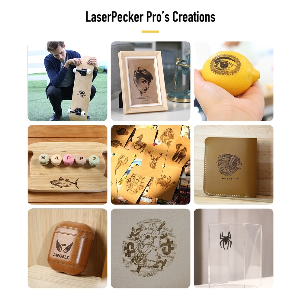 WoodPecker 1600mW Pro Laser Engraving Machine Bluetooth Engraver Printer Cutter eBay