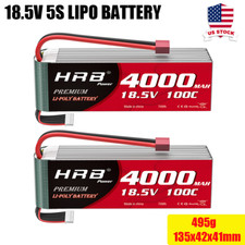 2PCS 18.5V 4000mAh 5S 10S LiPo Battery Deans For RC Helicopter Quad Car Truck