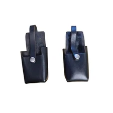 Black Leather Peter Jones Klickfast Belt Holster Utility Pouch Security Airsoft