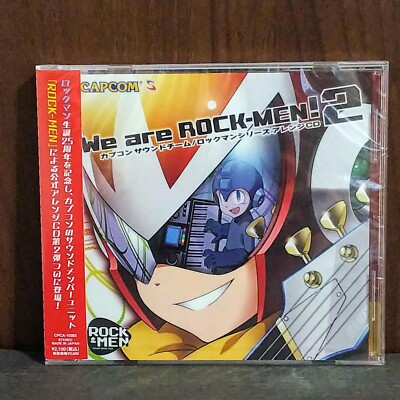 We are ROCK-MEN 2 Rockman Rega Man Arranged BGM Game Music Soundtracks CD NEW