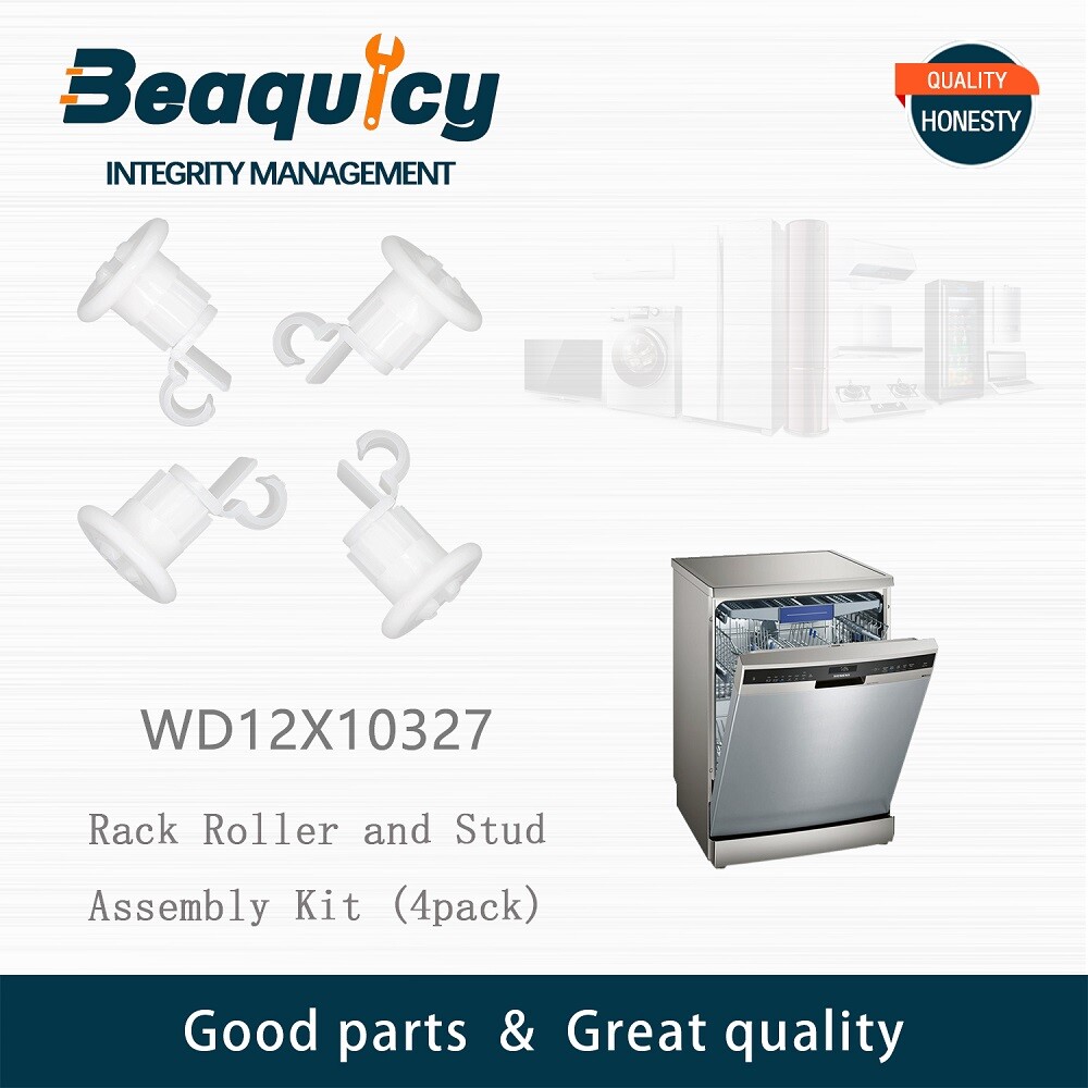 WD12X10327 Dishwasher Rack Rollers 4 Pack for GE AP4980629 PS3486910 by