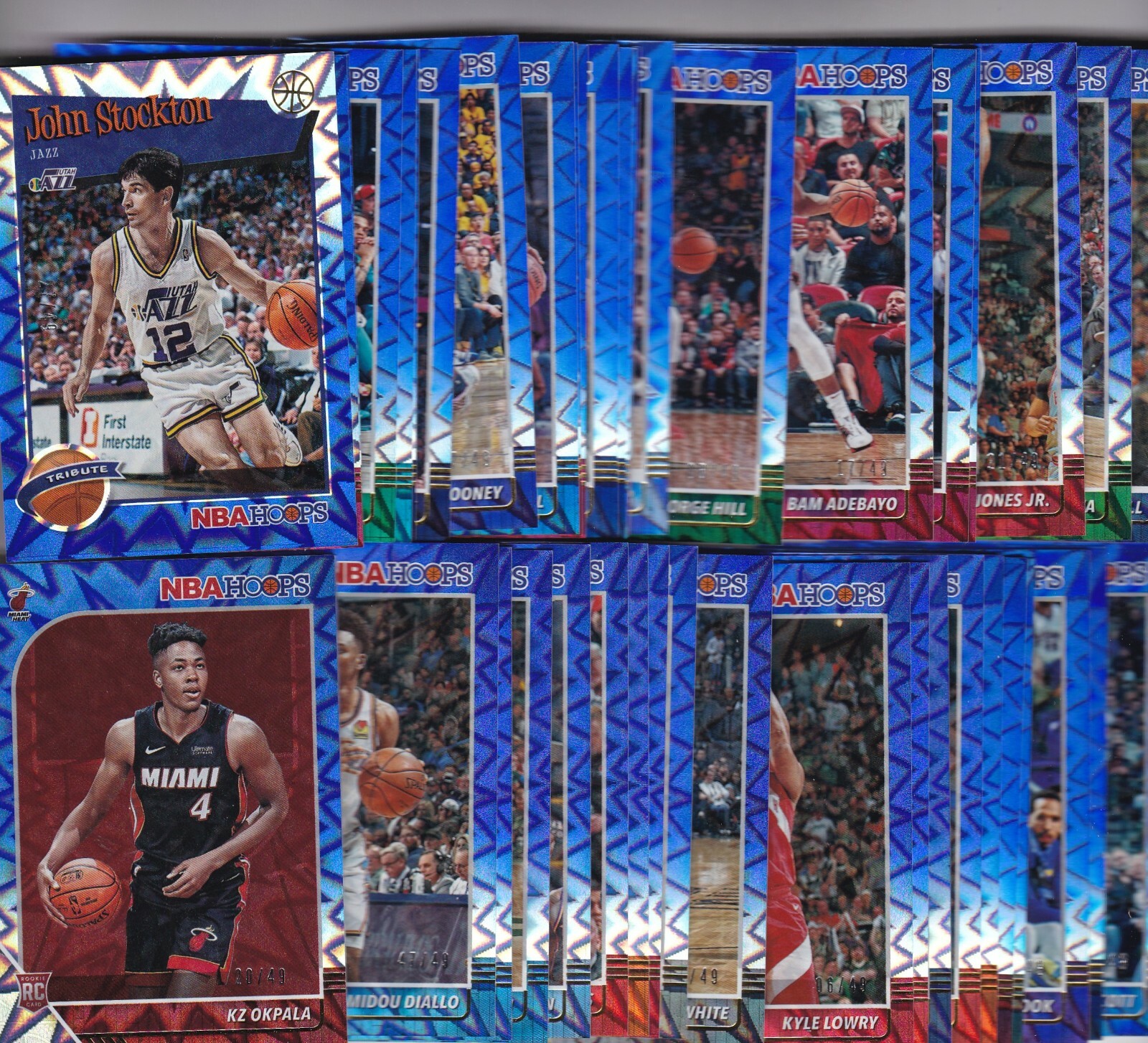 2019-20 19-20 HOOPS NBA BLUE EXPLOSION PARALLEL #/49 PICK YOUR PLAYER