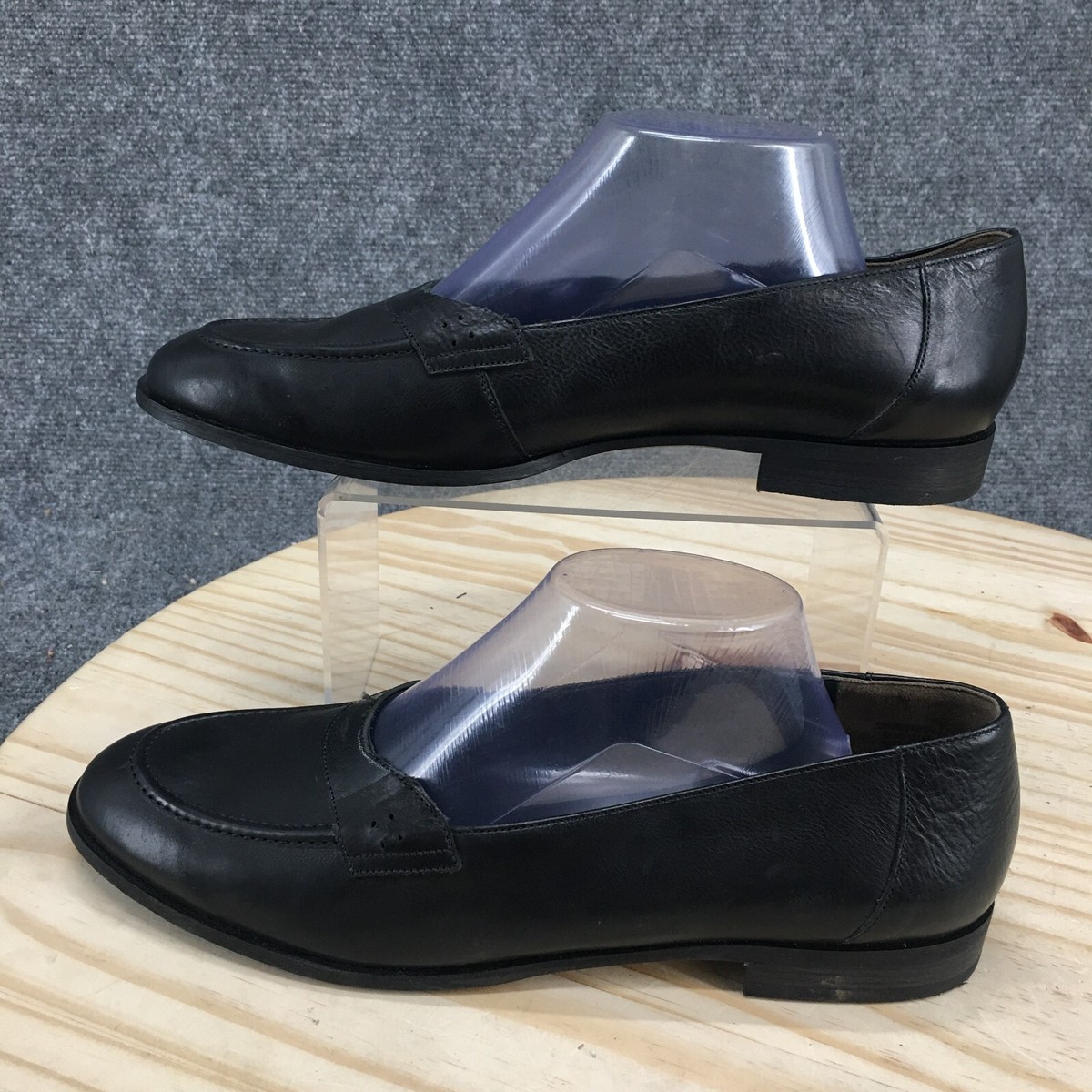 Paul Green Shoes Womens 8 Loafers Black Leather Slip On Casual