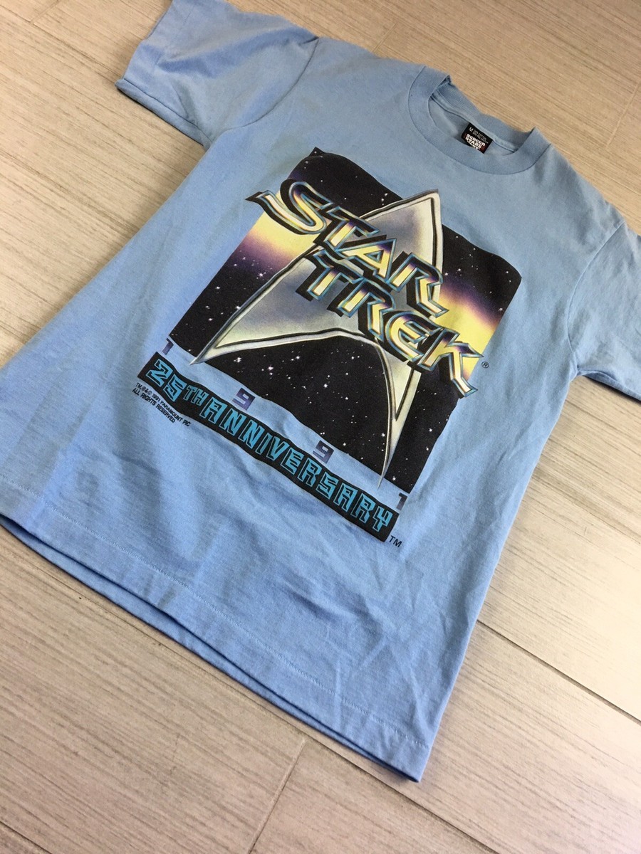 Vintage T Shirt Star Treck 1991 25th Anniversary Size Medium