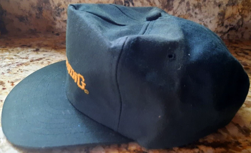 DE COLECCIÓN VERDE BORDADO MARRÓN ARMAS DE FUEGO CIERVO CAZA LOGO SOMBRERO AJUSTABLE Foto 3 de 4