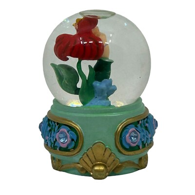 Disney The Little Mermaid Ariel Mini 2.75” Glitter Snow Globe Gem