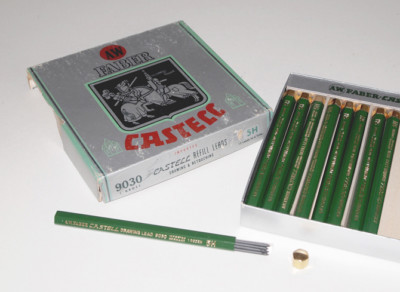 9 Dz Vintage A W Faber Castell 9030 5H Drawing Lead in Orig Box; Unused. German