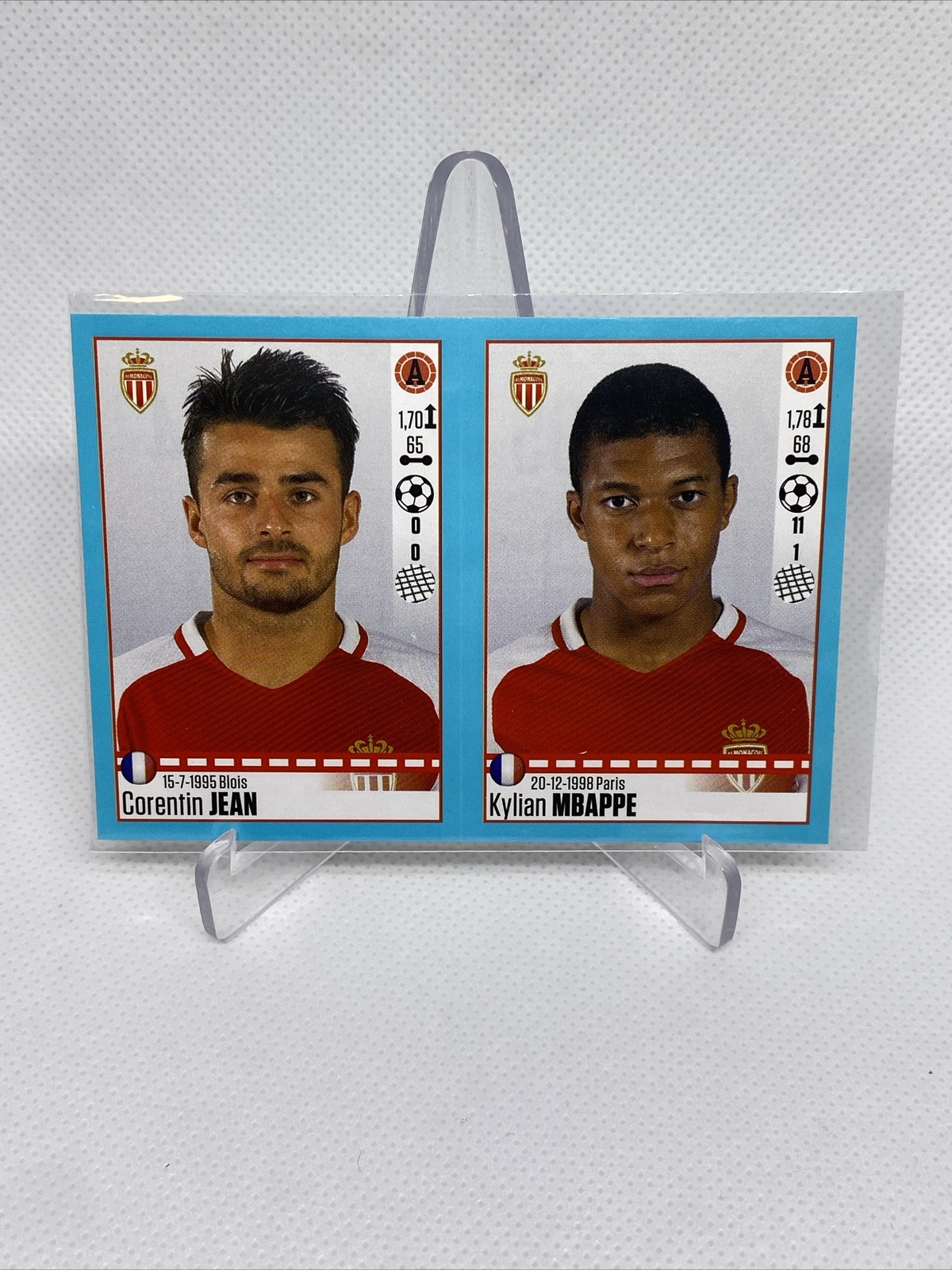 Kylian Mbappe & Corentin Jean 2016 Panini Foot ROOKIE #504 / 505