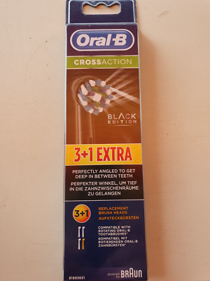 Oral-B Oral-B Pro Cross Action Aufsteckbürsten 4er-Pack, Schwarz