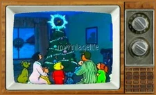 FAMILY CIRCUS CHRISTMAS TV Fridge MAGNET 2" x 3" art nostalgic retro cartoon