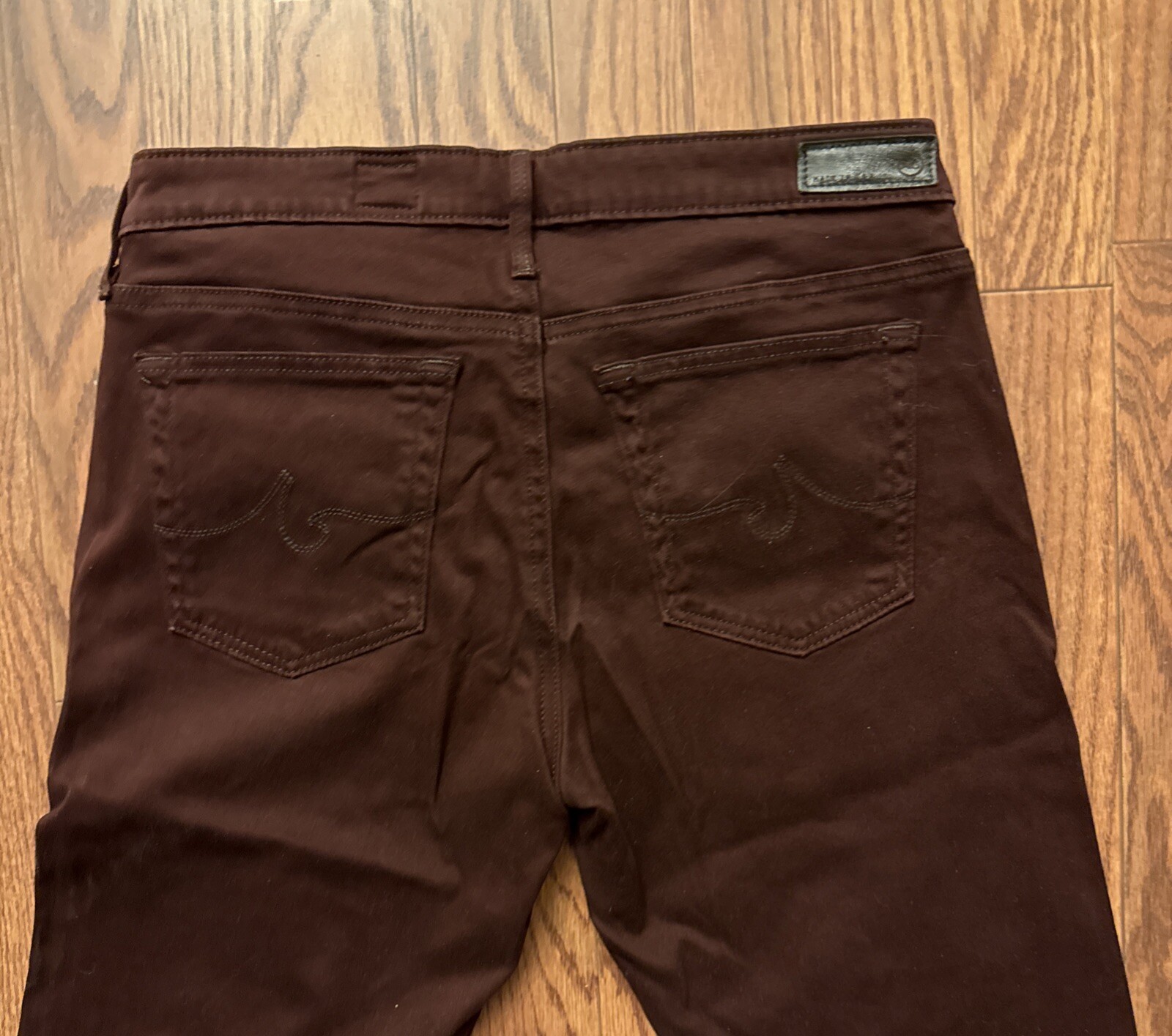 Adriano Goldschmied AG The Stilt Sz 27R The Cigarette Brown Womens Pants thumbnail 4