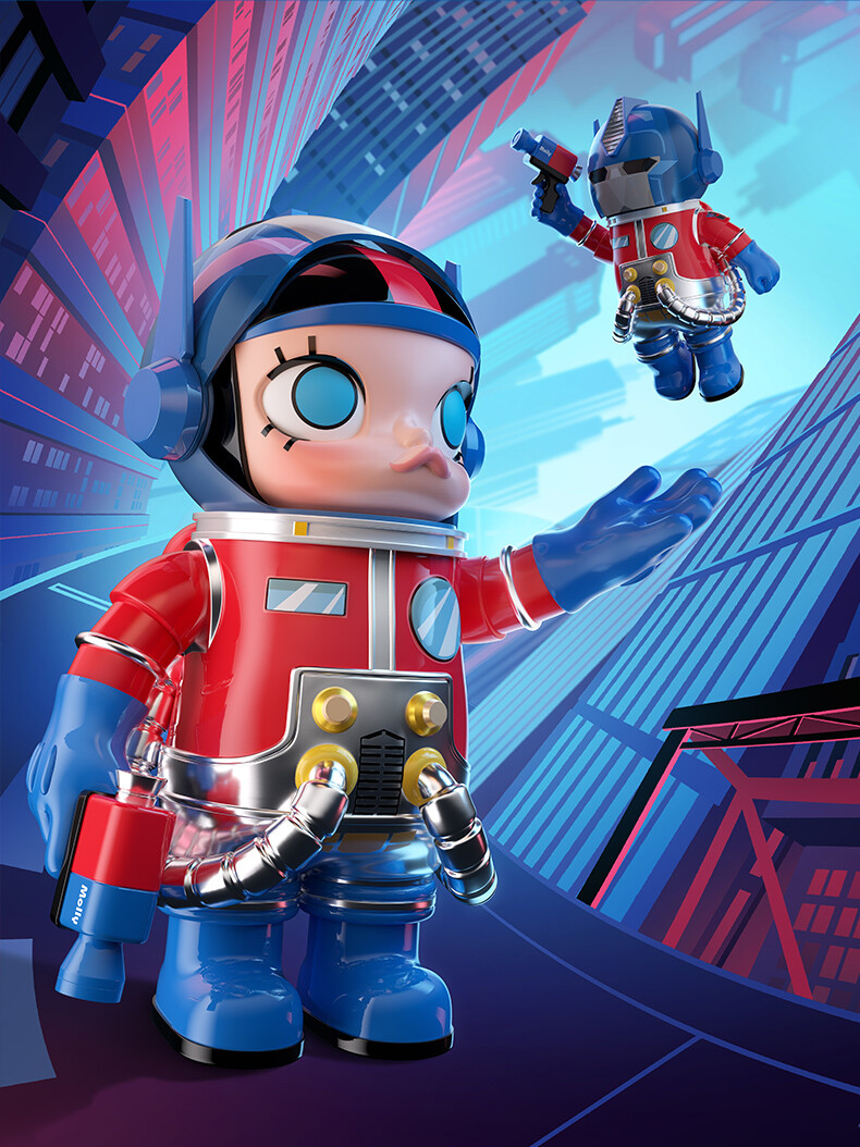 コミック・アニメ Mega Space Molly Optimus Prime 400% MEGA SPACE MOLLY 400% Optimus Prime - POP MART (United States)