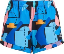 Adidas Girls' Woven Shorts - Black Multi