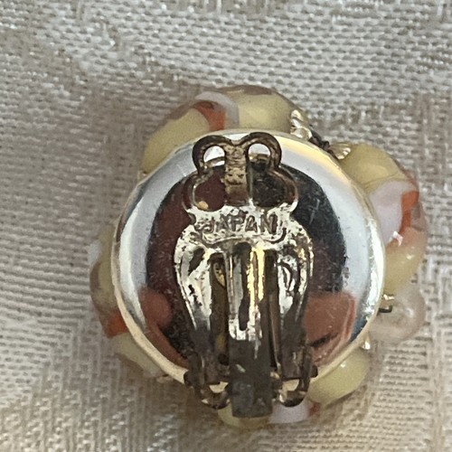 Collana e Orecchini Vintage Arancione Made In Japan - Foto 7 di 7