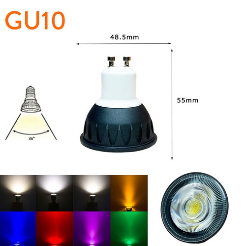 GU10 MR16 10W Regolabile Pannocchia LED Lampadina Faretto 220V 12V 24V Lampada - Imagen 2 de 14