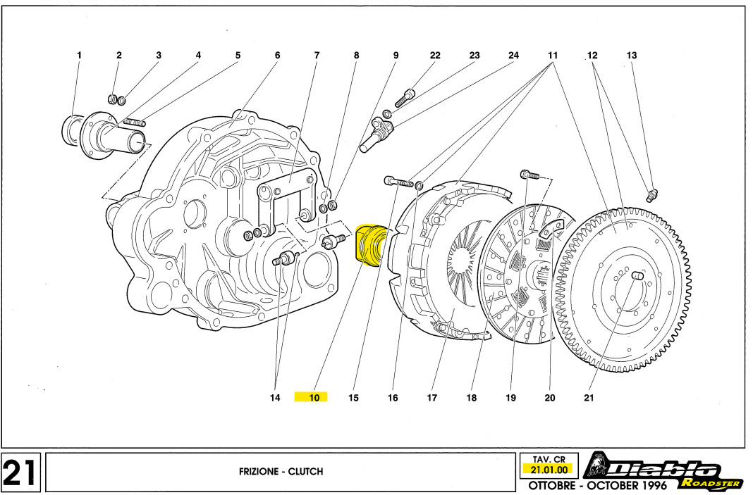 002135367 THRUST BEARING - TOB - 1996-2001 LAMBORGHINI DIABLO