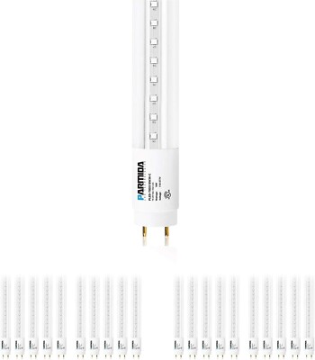 PARMIDA 20-Pack LED T8 Hybrid Licht Schlauch Ballast Bypass 3000K, Weich Weiß