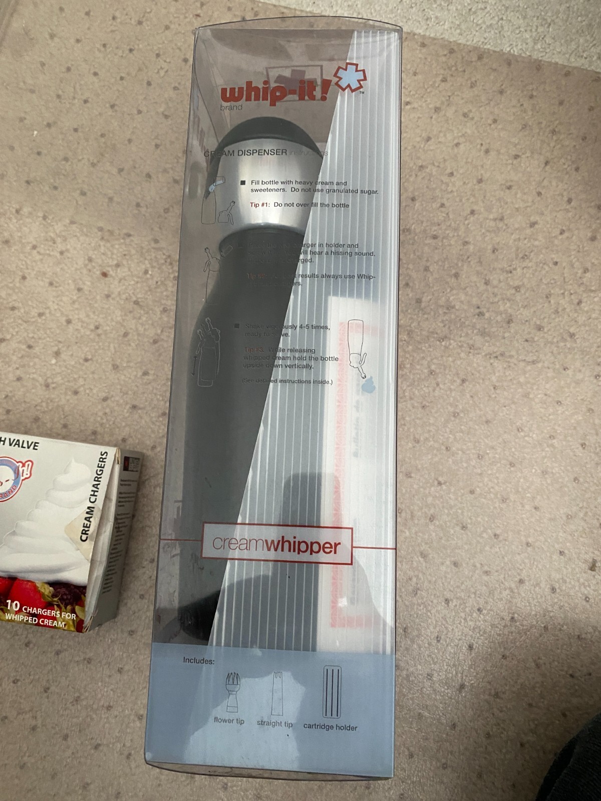 Whipit Whipped Cream Dispenser & instructions eBay