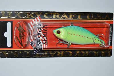 lucky craft lv-200 sinking rattle lipless crankbait 2.75'' chartreuse blue bream