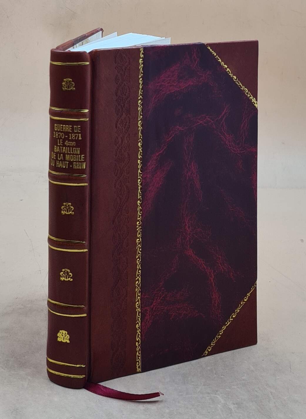 1870-1871 War: 4th Mobile Battalion of Haut-Rhin Leather Bound Edition