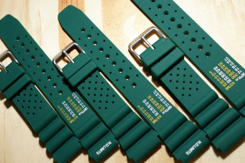 ND Limits Verde XL Subacqueo Silicone Cinturino Orologio Per Seiko Citizen  | eBay