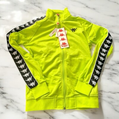 Kappa Women's Neon Full Zip Jacket Brand New Slim Fit Size Large