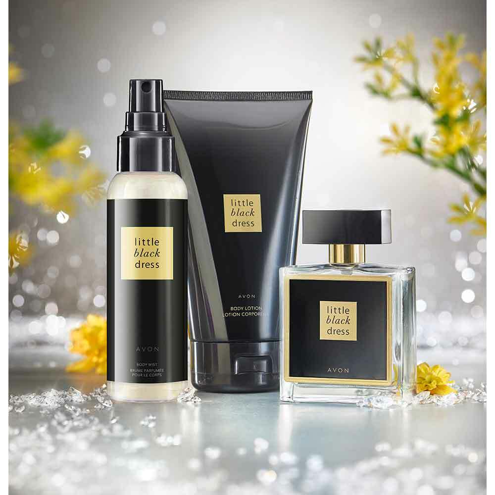 Avon Little Black Dress EDP 50ml, Body Lotion 150ml Body Mist