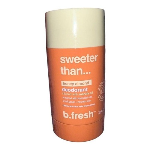 b.fresh Sweeter Than Honey Almond Deodorant Aluminum Free 2.64 OZ Marula Oil